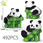 PENDRA Cute Panda Micro Building Set