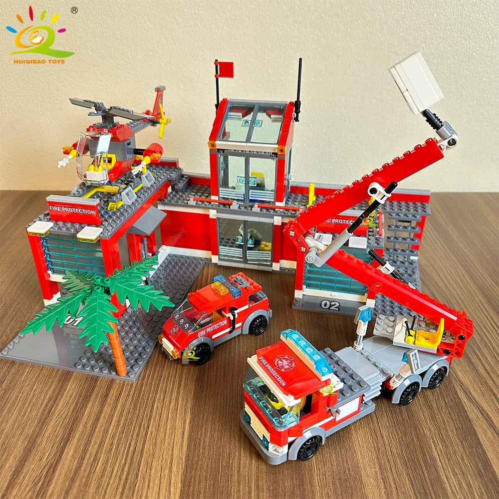 PENDRA Fire Station Helicopter Building Set