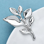 PENDRA Leafelle Stainless Steel Leaf Brooch
