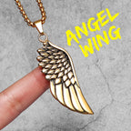 PENDRA Angel Wings Animal Steel Necklace