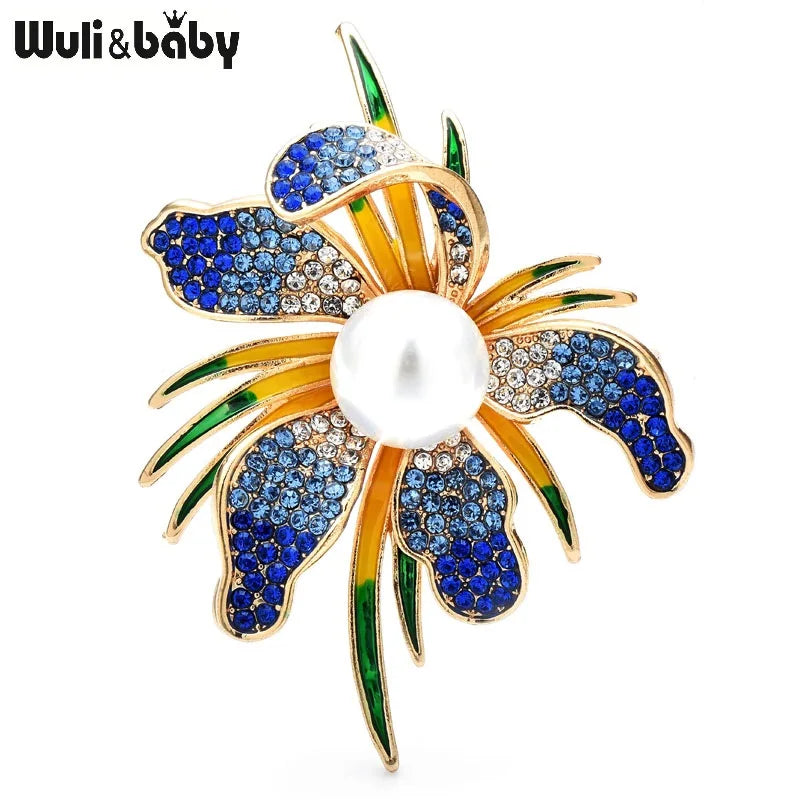 PENDRA Pearlina Pearl Flower Brooch