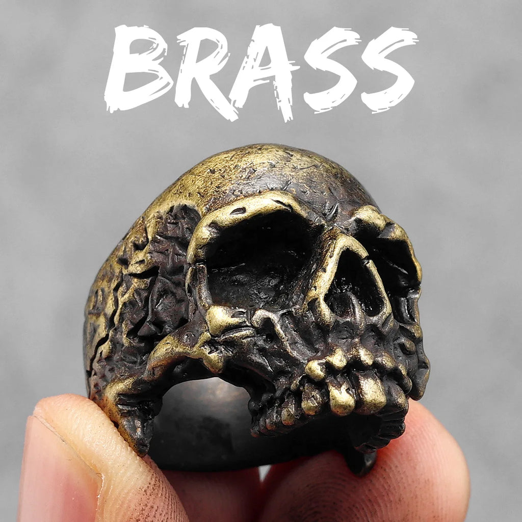 PENDRA Punk Gothic Skull Ring