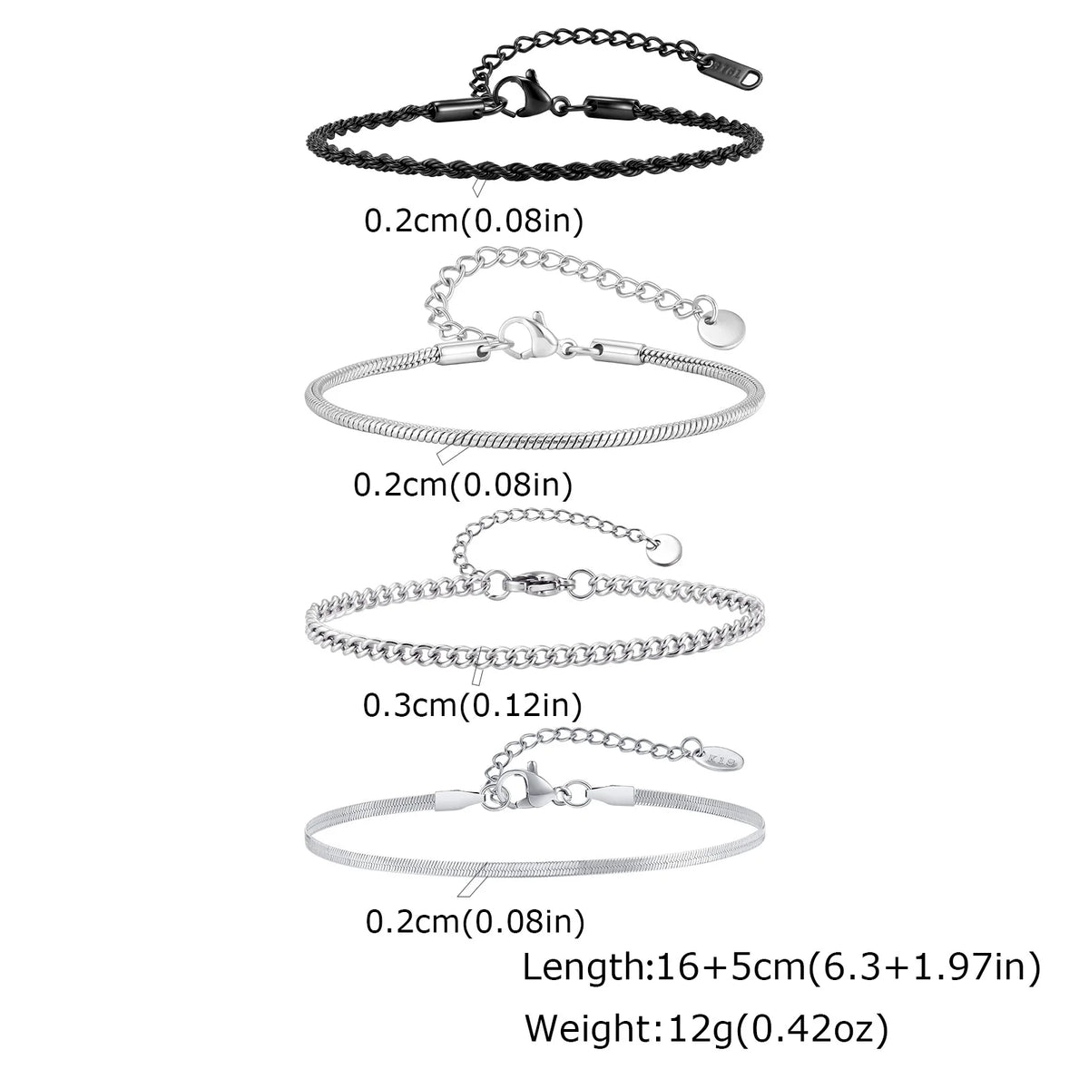 PENDRA Cuban Twisted Rope Bracelet
