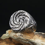 PENDRA Spiralforge Stainless Steel Spiral Ring