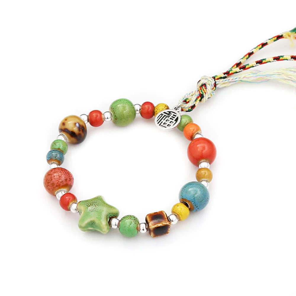 PENDRA Ceramicbead Bohemian Beaded Bracelet