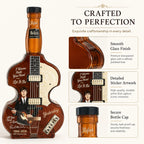Paul McCartney The Beatles Glass Whiskey Decanter 350ml Guitar Shape Sticker Craft Liquor Bottle Music Fan Collection Gift