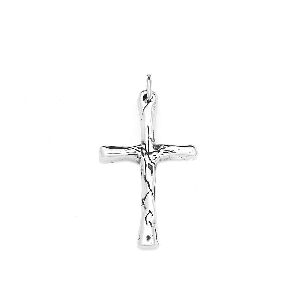 PENDRA Crossforge 316L Stainless Steel Cross Pendant