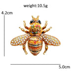 PENDRA Spark Rhinestone Bee Brooch
