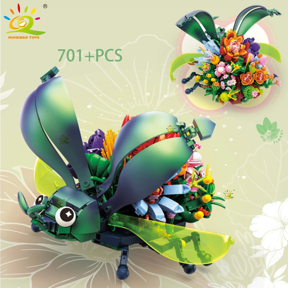 PENDRA Insect Fly Floral Building Set