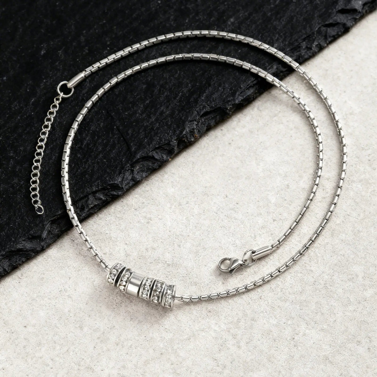 PENDRA Zircon Silver Pendant Necklace