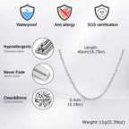 PENDRA Zircon Tennis Chain Necklace