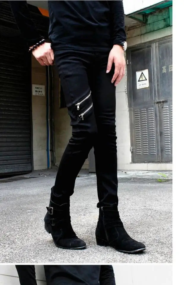 PENDRA Denim Zipper Pants