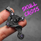 PENDRA Skull Dragon Cross Steel Necklace