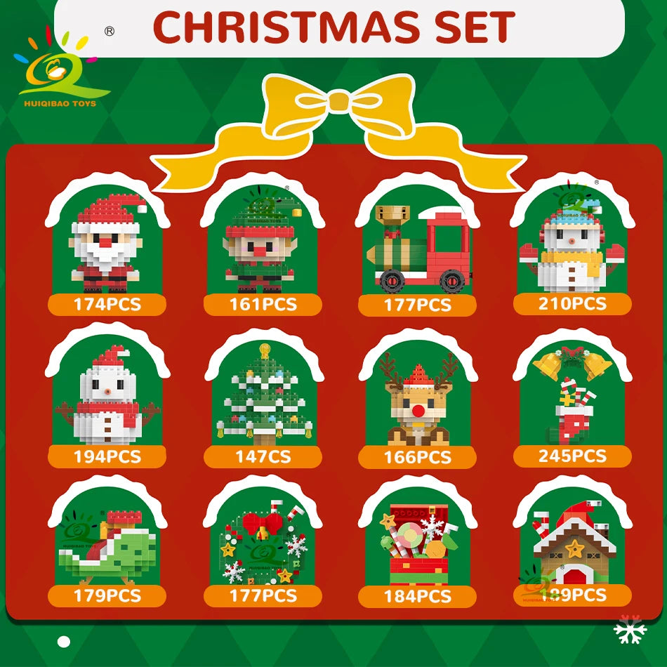 PENDRA Elk Deer Santa Building Set