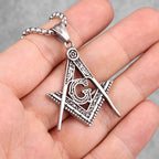 PENDRA Freemason Masonic Boyfriend Steel Necklace