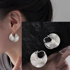 PENDRA Black Agate Sterling Silver Earrings