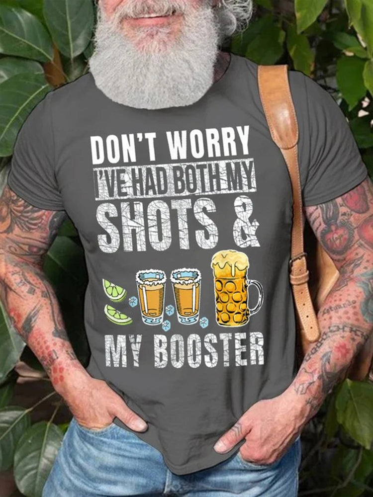 Summer Casual Everyday Men's T-shirt Outdoor Street Fashion Short-sleeved Top Father's Day Gift Monogram Printed Men's T-shirt