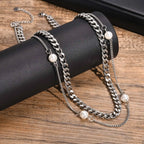 PENDRA Pearl Cuban Chain Necklace
