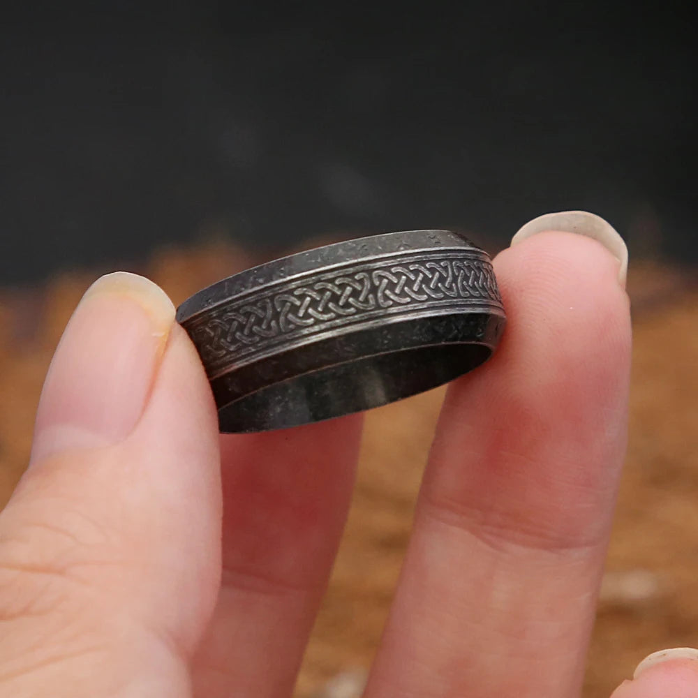 PENDRA Runeband Simple Viking Rune Ring