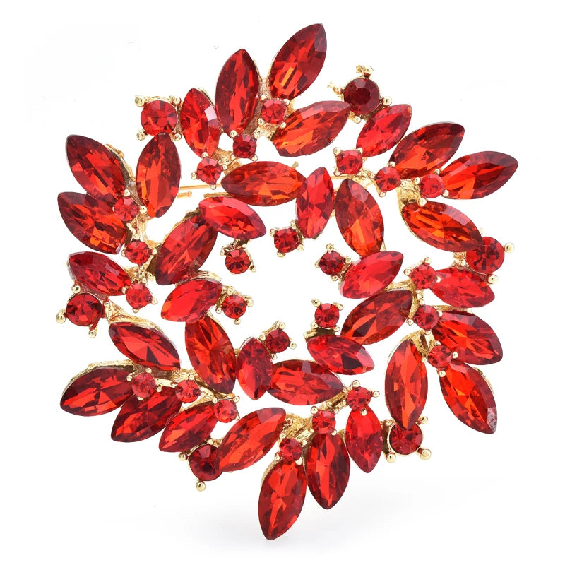 PENDRA Florielle32 Rhinestone Brooch