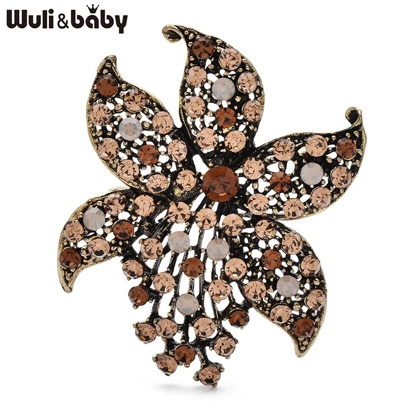PENDRA Floravintage Vintage Luxury Flower Brooch