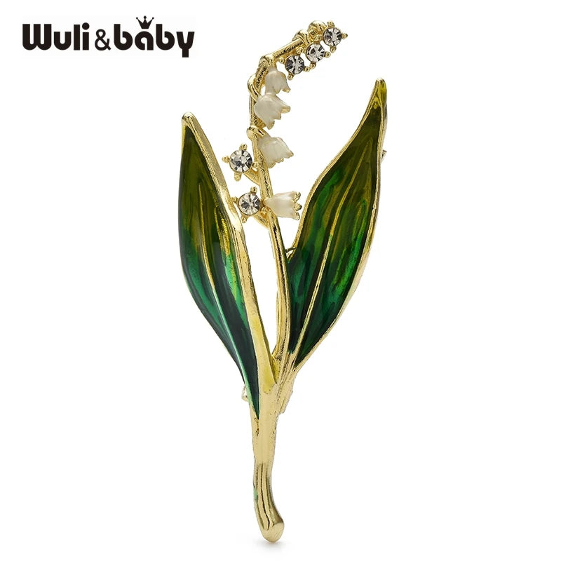 PENDRA Liliana Enamel Lily Flower Brooch