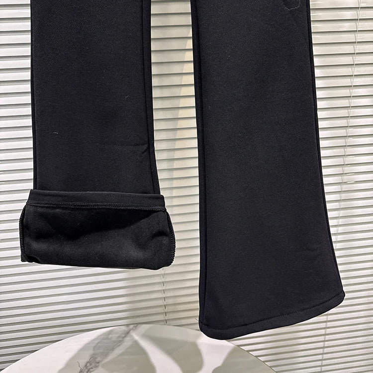 PENDRA Micro Flared Velvet Pants