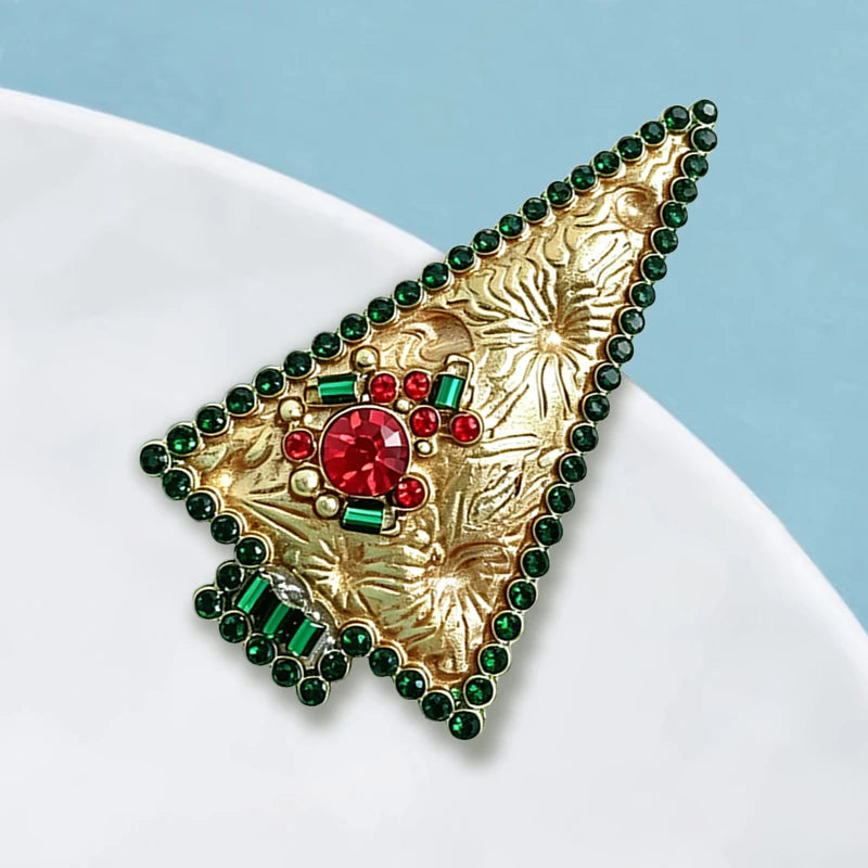 PENDRA Noelina Lovely Christmas Tree Brooch