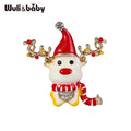 PENDRA Winterfawn Enamel Christmas Deer Brooch