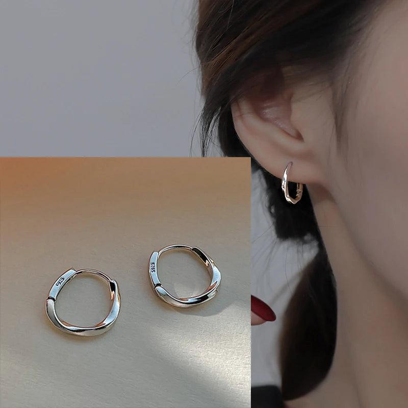 VENTFILLE 925 Sterling Silver Bow Knot Ear Clip for Women Girl Ribbon Design Ballet Style Sweet Jewelry Gift Dropshipping