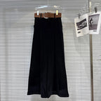 2025 winter new niche fashion solid color wide waistband drooping sensation and plush loose velvet wide leg pants
