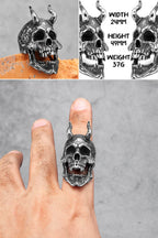 PENDRA Punk Gothic Skull Ring