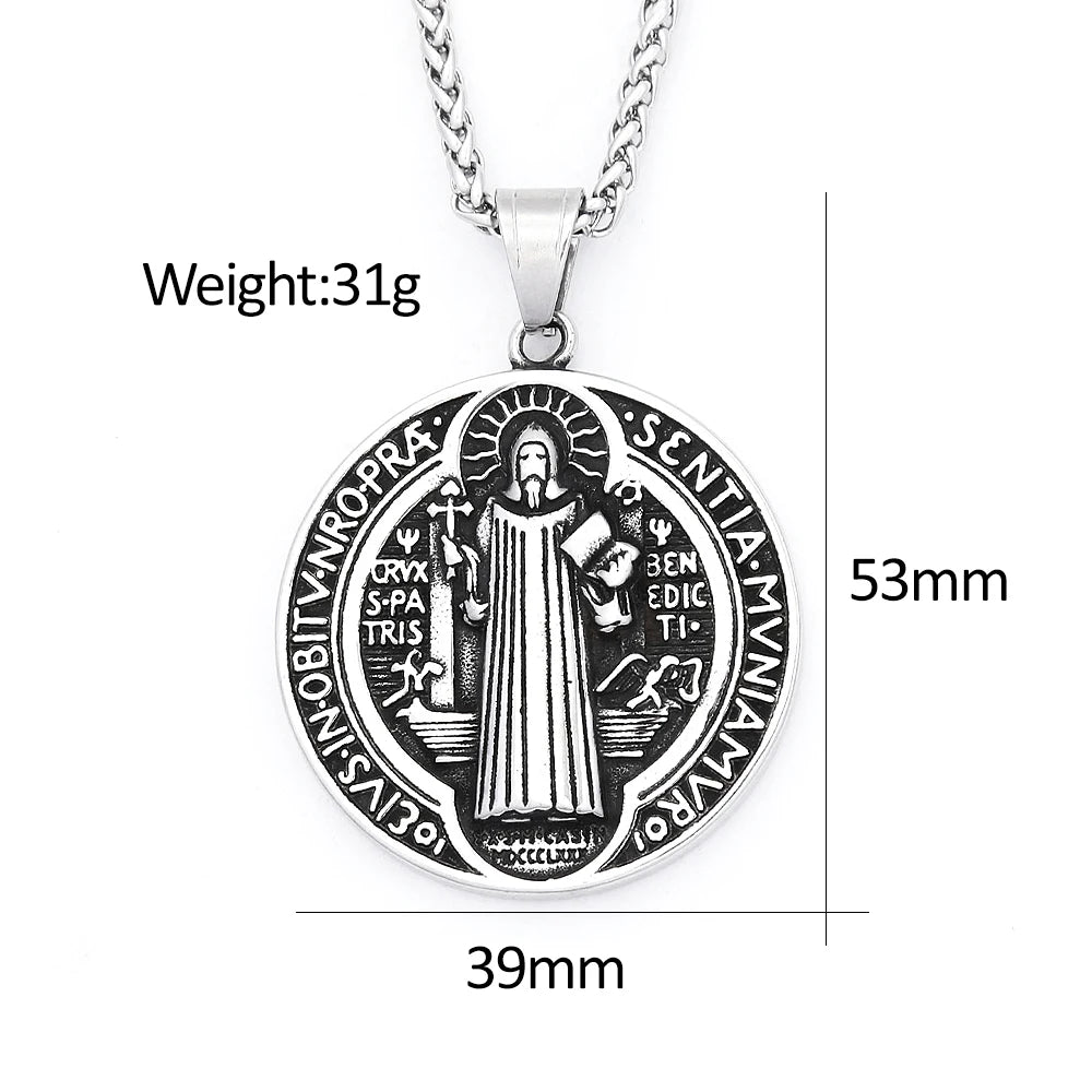 PENDRA Benedictus 316L Stainless Steel Exorcist Pendant