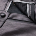 Casual leather pants women in autumn new high waisted loose fitting solid color wide leg nine inch Haren balloon pants