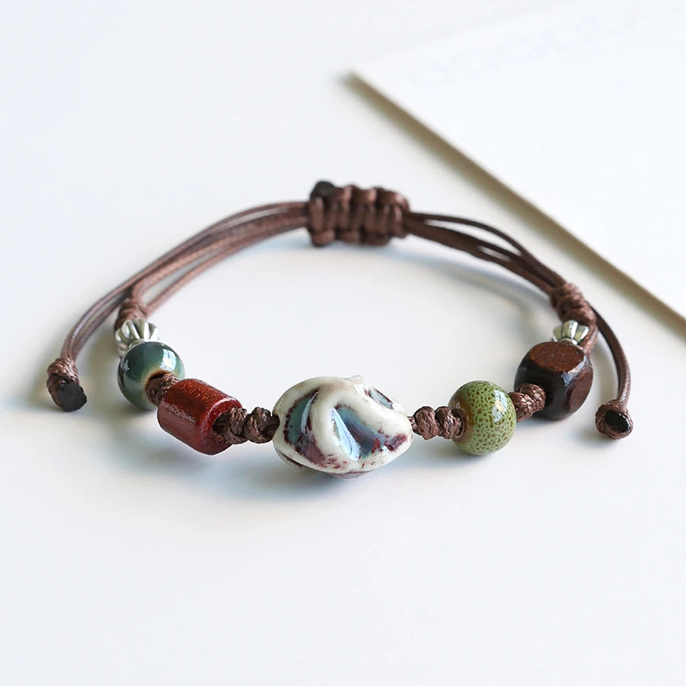 PENDRA Ceramica Colorful Handmade Boho Beaded Bracelet