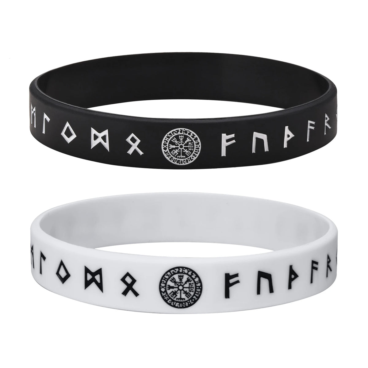 Mprainbow Mens Tree of Life Bracelets, 1/2/3/4 Pcs Norse Viking Soft Runes Silicone Rubber Band Wristband Bangle,Comfort Fit