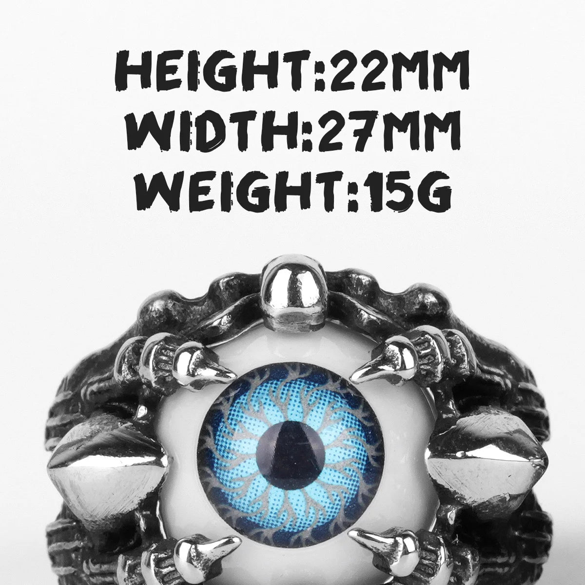 PENDRA Demon Devil's Eye Steel Ring