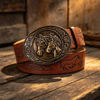PENDRA Jadeorae Leather Western Designer Belt