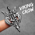PENDRA Raven Sword Steel Necklace