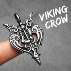 PENDRA Raven Sword Steel Necklace