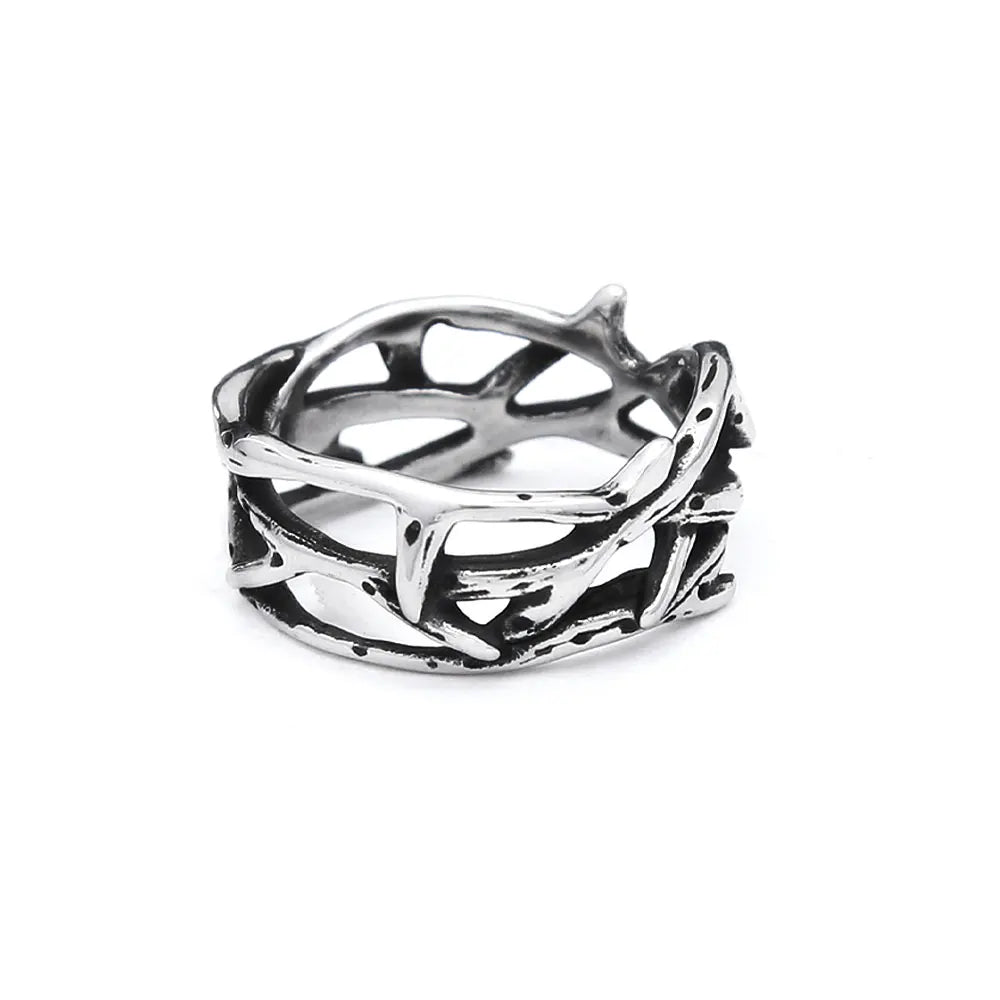 PENDRA Thornhollow Stainless Steel Thorn Ring