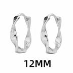 PENDRA Hoop Mobius Sterling Silver Earrings