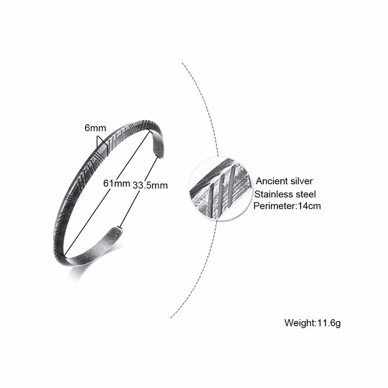 Viking Tribal Arrow Cuff Classic Norse Bracelet Bangle,Men Bracelet,Stainless steel Celtic Style Cuff Bracelets