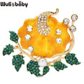 PENDRA Pumpkelle Lovely Enamel Pumpkin Brooch