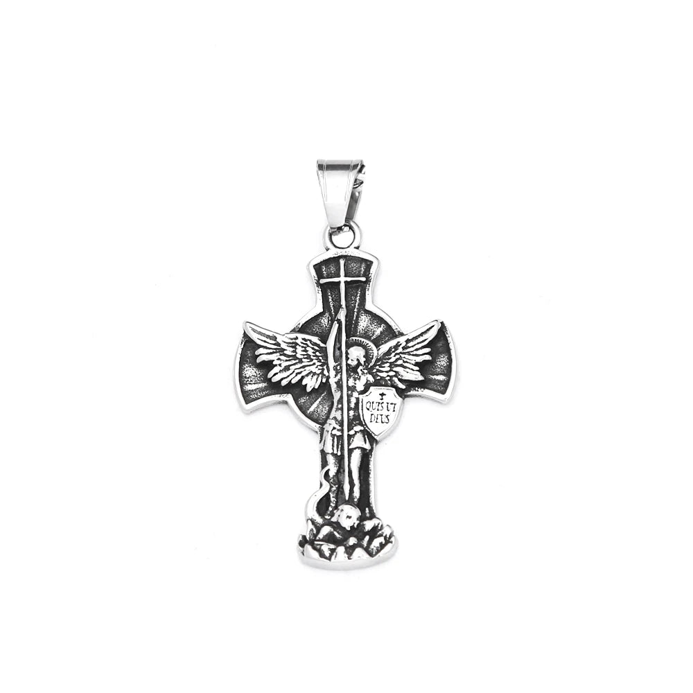 PENDRA Crossforge 316L Stainless Steel Cross Pendant