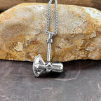 PENDRA Thor Hammer Norse Leather Necklace