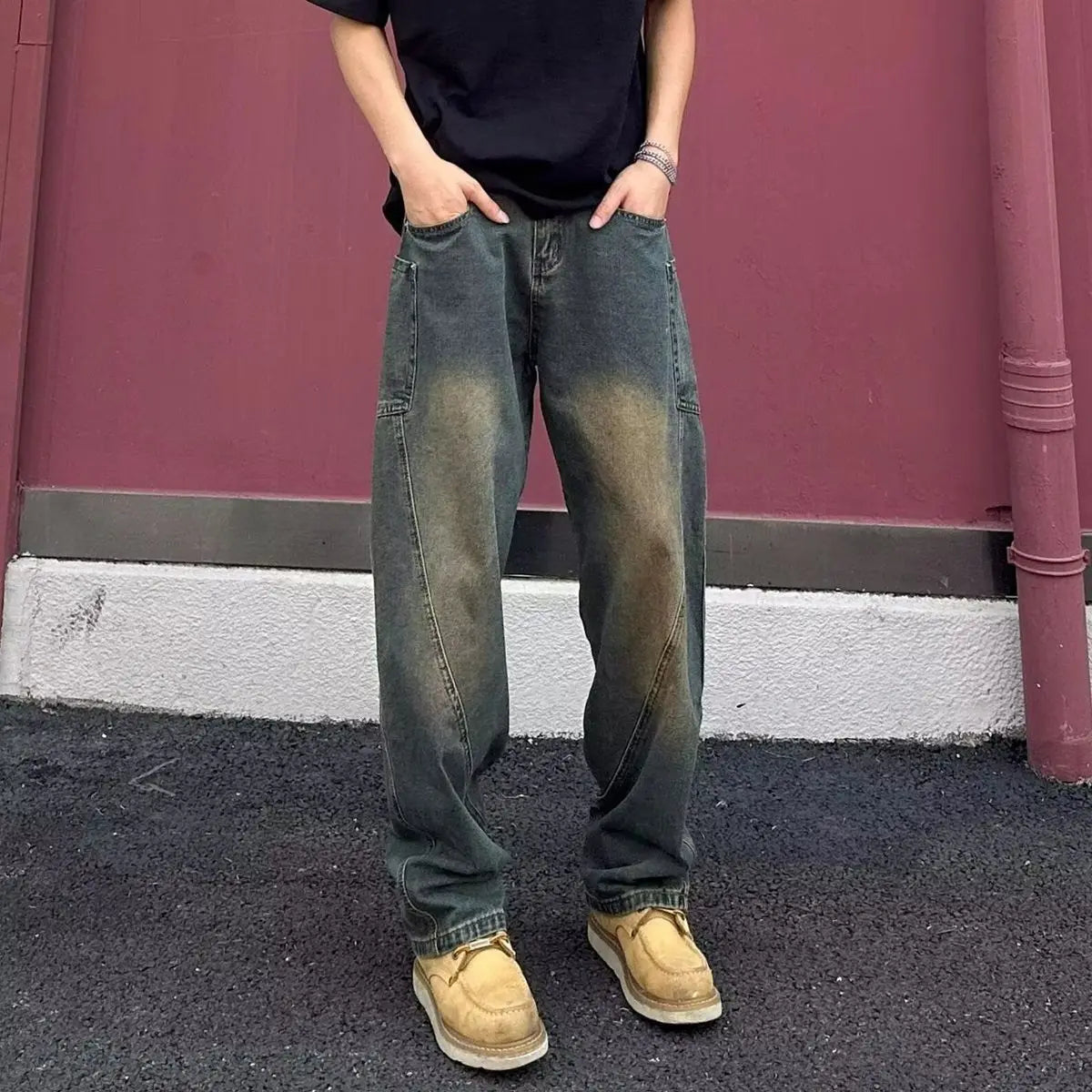 PENDRA Straight Cargo Jorts Pants
