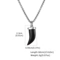 PENDRA Tiger Horn Pendant Necklace