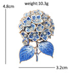 PENDRA Hydria 6-Color Hydrangea Ladybug Brooch