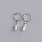 PENDRA Hoop Sterling Silver 3 Earrings